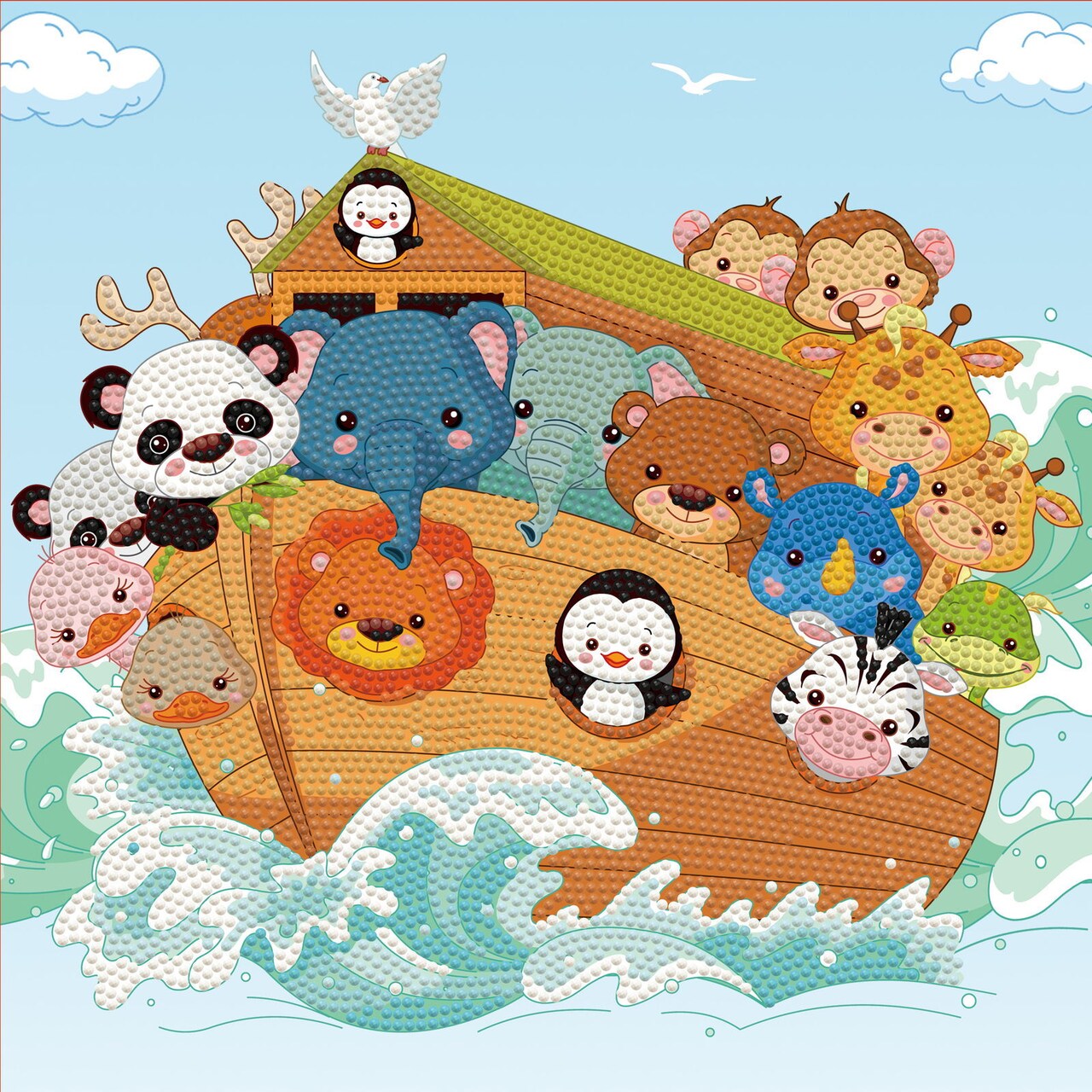 Diamond Dotz Animals Dotz Box Animal Diamond Painting Kits for Adults - Diamond Art Kits a Relaxing Creative Craft Kit with Dotz Gems 11x11